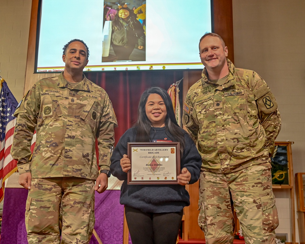 75th Field Artillery Brigade Volunteer Recognition Ceremony