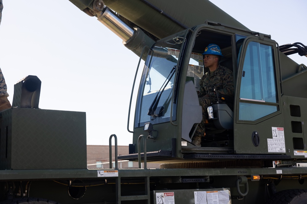 MCAS Yuma AV-8B Harrier II Static Display Swap