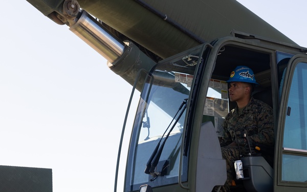 MCAS Yuma AV-8B Harrier II Static Display Swap