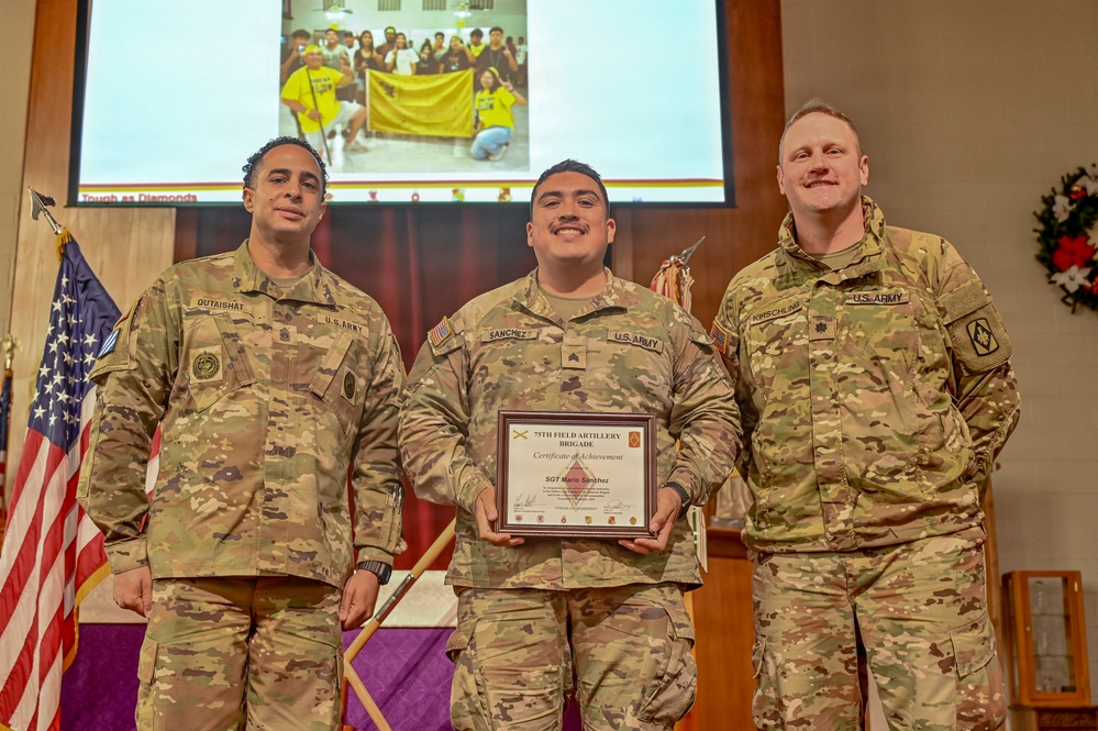 75th Field Artillery Brigade Volunteer Recognition Ceremony
