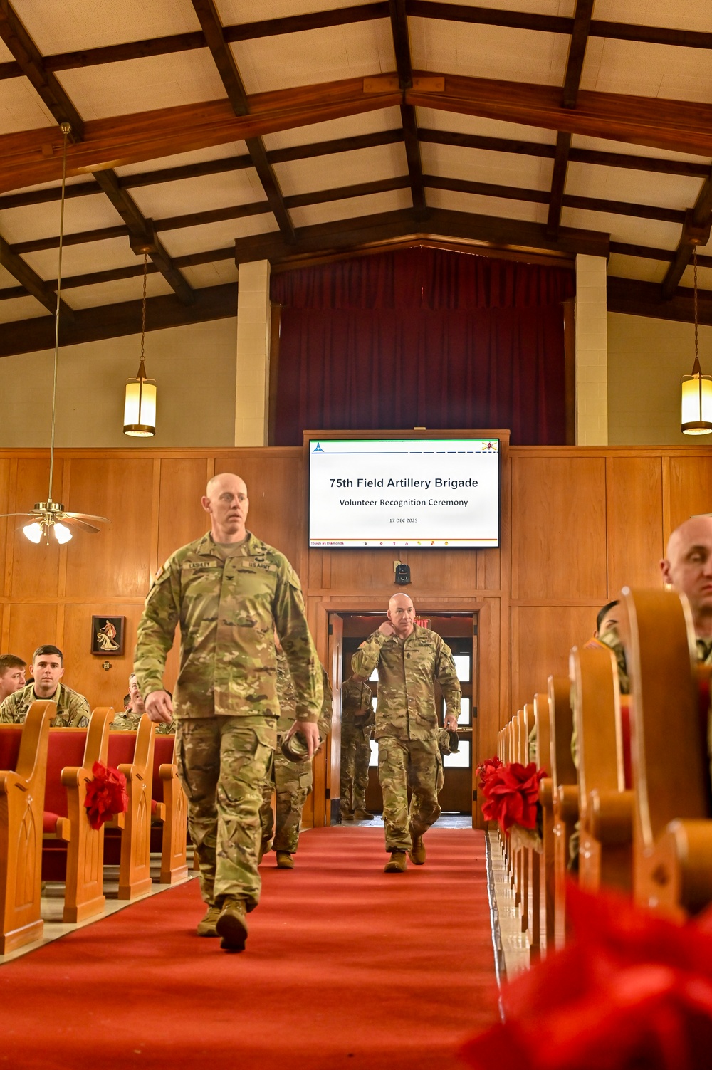 75th Field Artillery Brigade Volunteer Recognition Ceremony