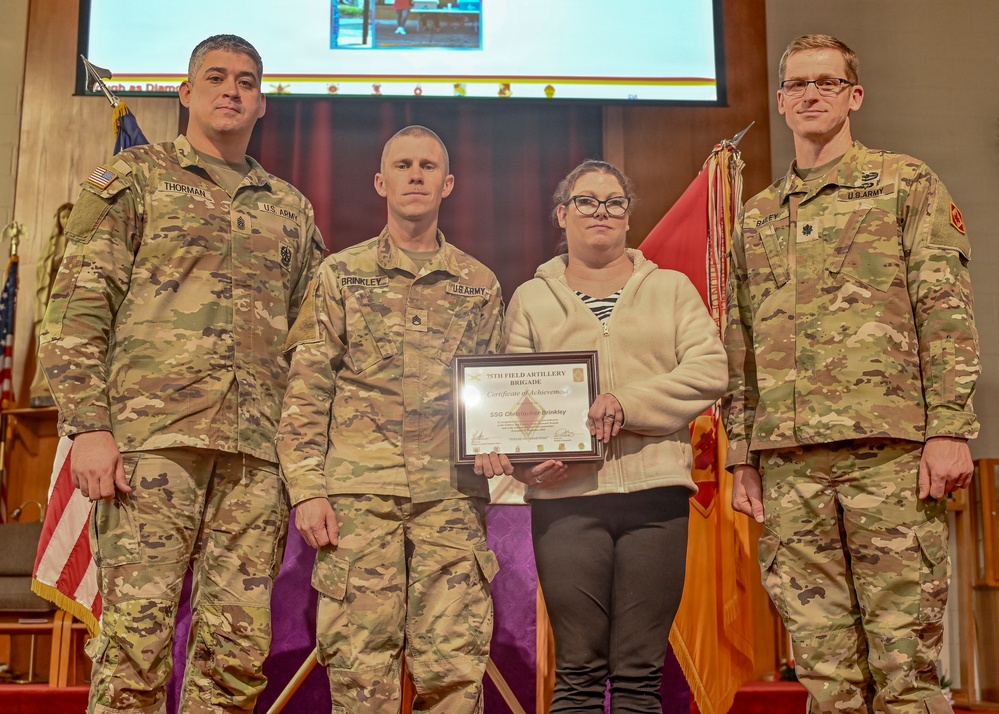75th Field Artillery Brigade Volunteer Recognition Ceremony