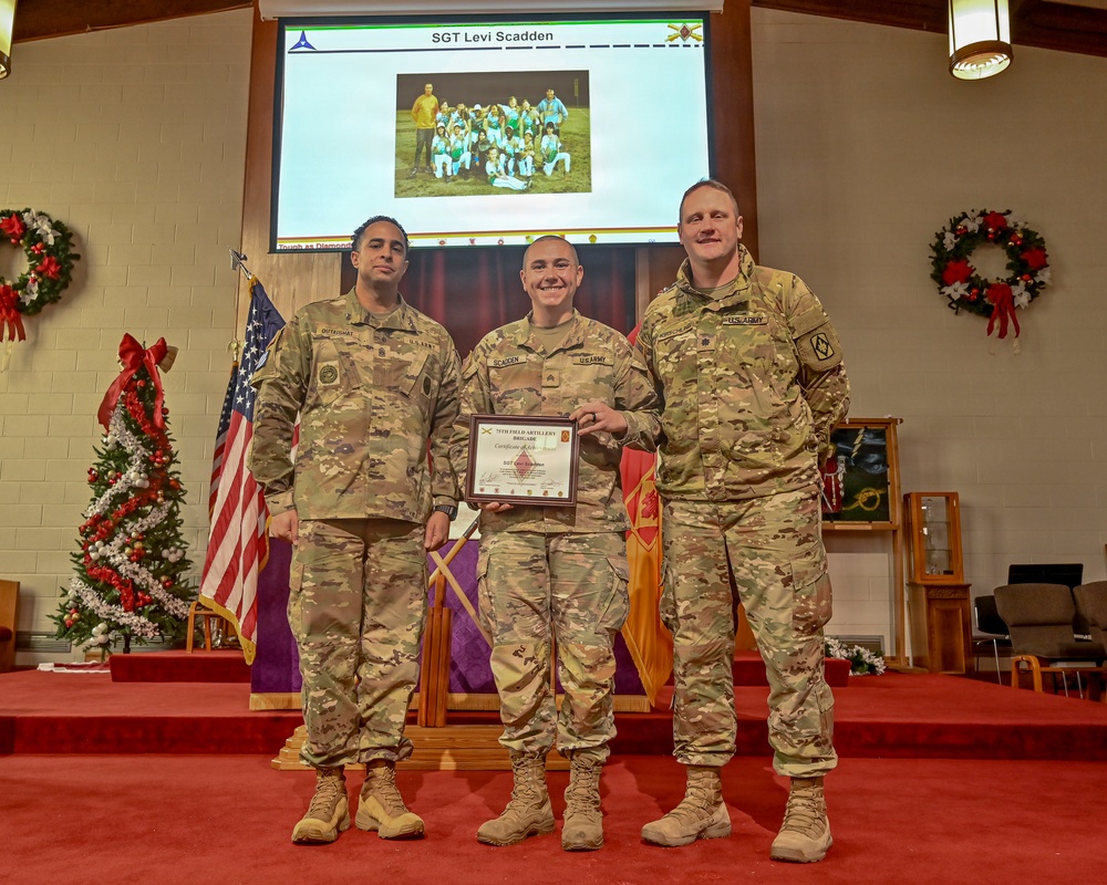 75th Field Artillery Brigade Volunteer Recognition Ceremony