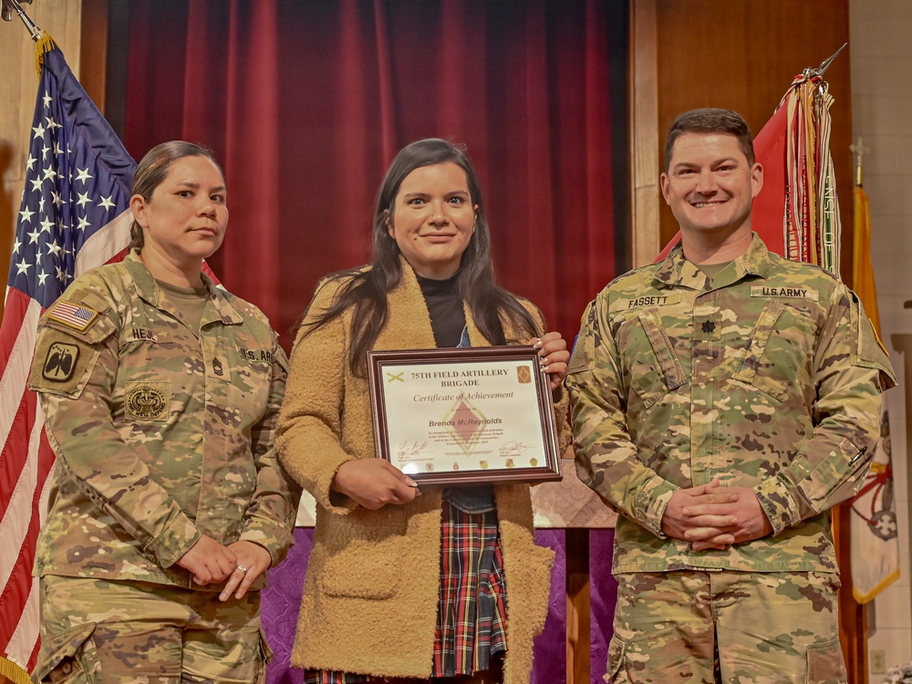 75th Field Artillery Brigade Volunteer Recognition Ceremony