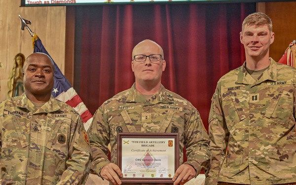 75th Field Artillery Brigade Volunteer Recognition Ceremony
