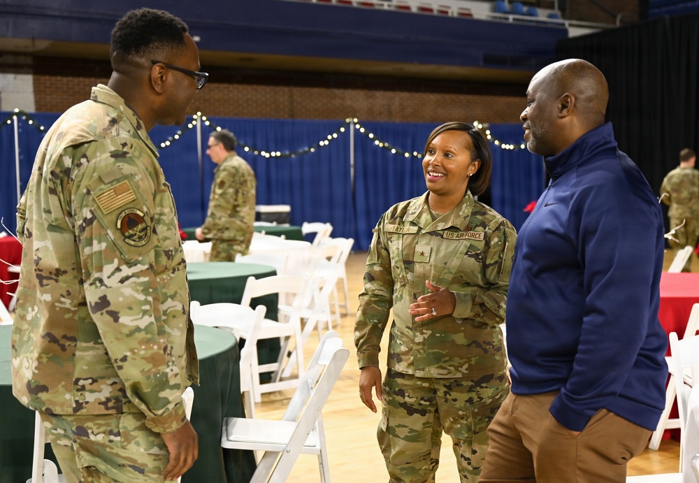 Guard members share holiday celebration at D.C. Armory