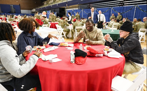 Guard members share holiday celebration at D.C. Armory