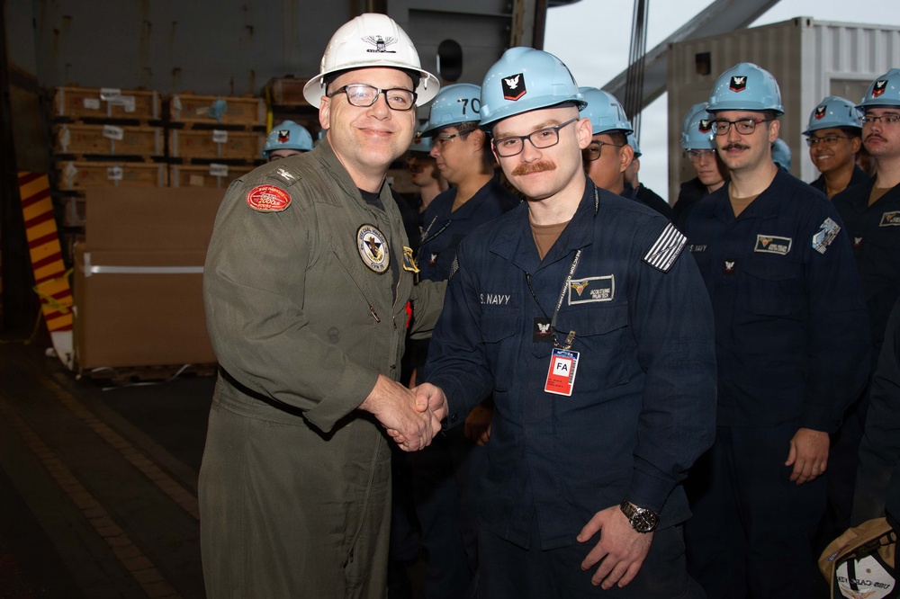 USS Carl Vinson (CVN 70) Coining Ceremony