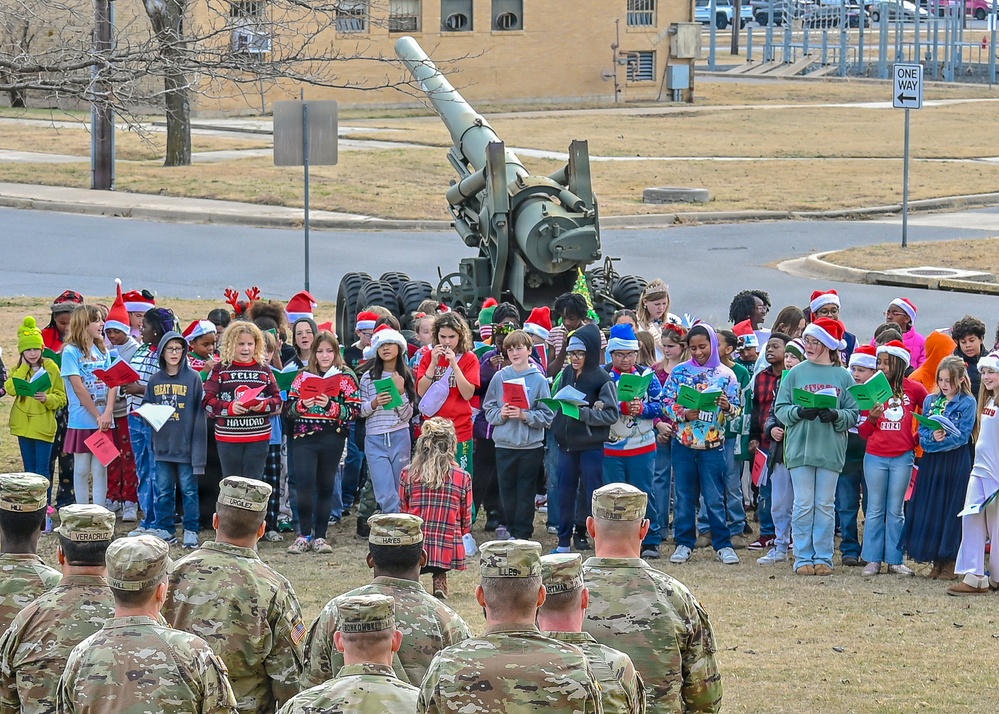 Freedom Elementary Christmas Carol for 75th FA BDE