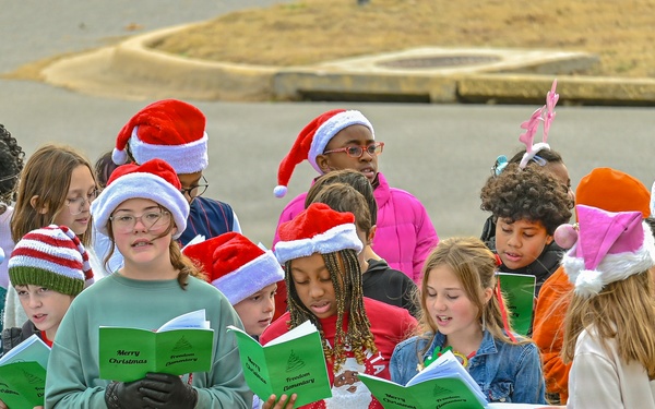 Freedom Elementary Christmas Carol for 75th FA BDE