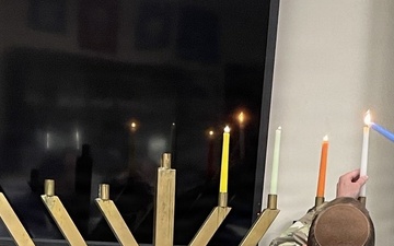Hanukkah Celebration Brings Light and Community Together at Los Angeles Air Force Base