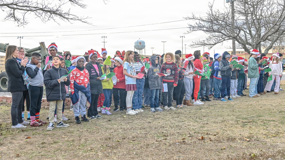 Freedom Elementary Christmas Carol for 75th FA BDE
