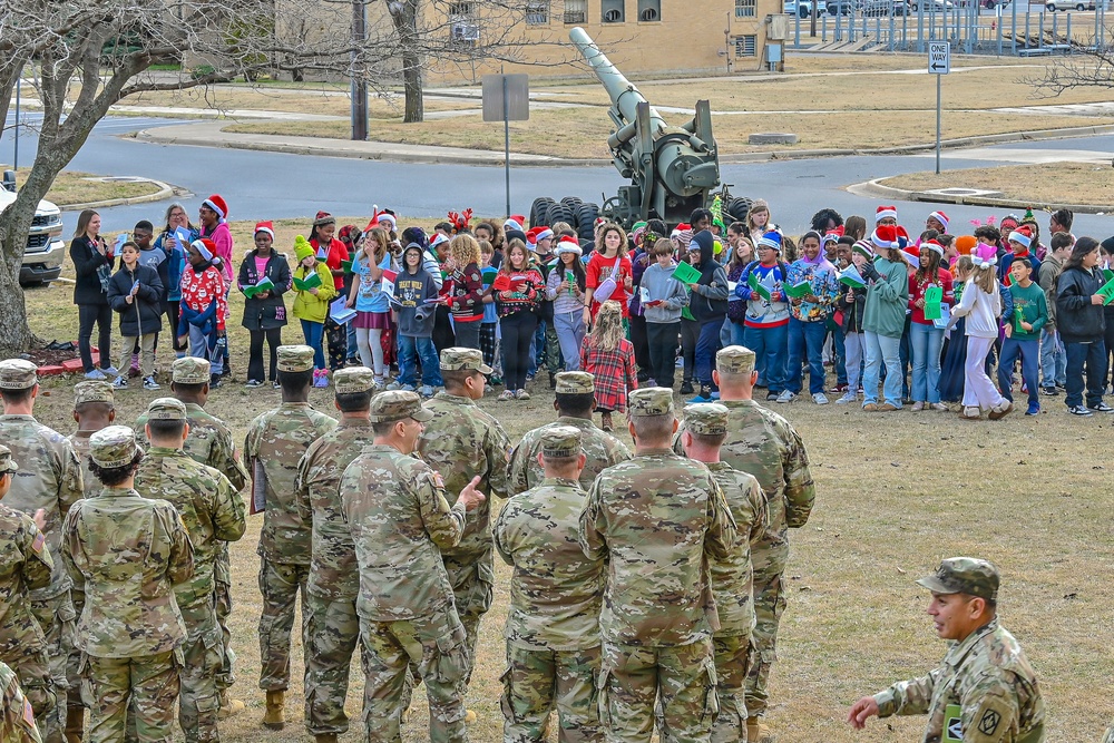 Freedom Elementary Christmas Carol for 75th FA BDE