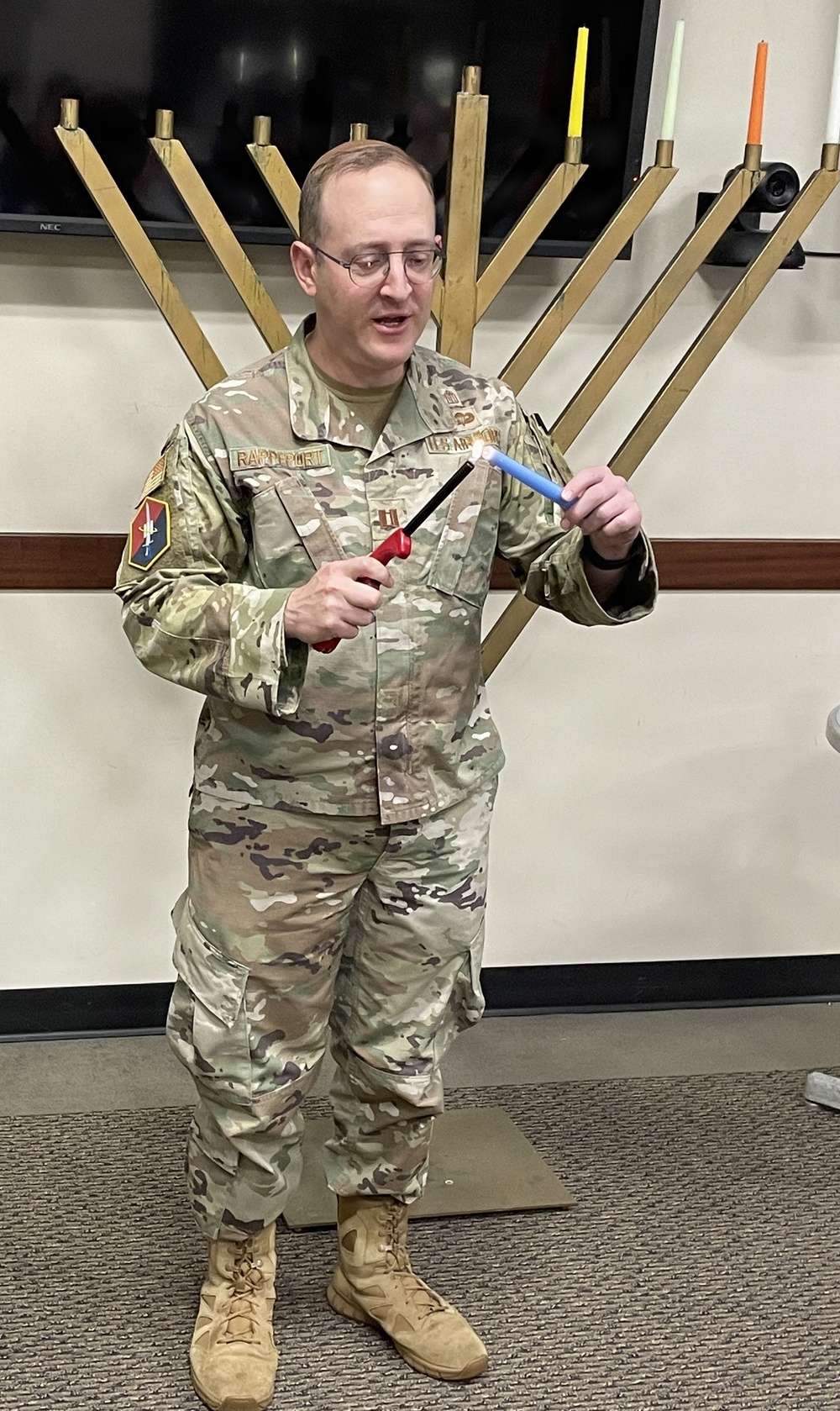 Hanukkah Celebration Brings Light and Community Together at Los Angeles Air Force Base