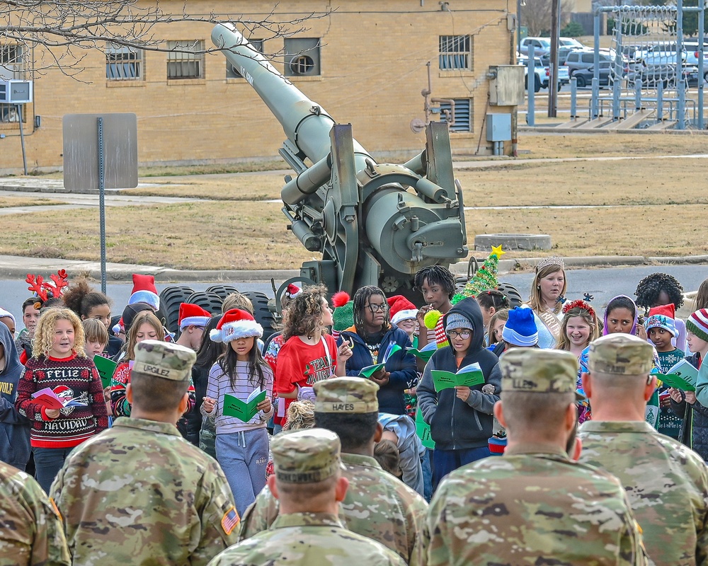 Freedom Elementary Christmas Carol for 75th FA BDE