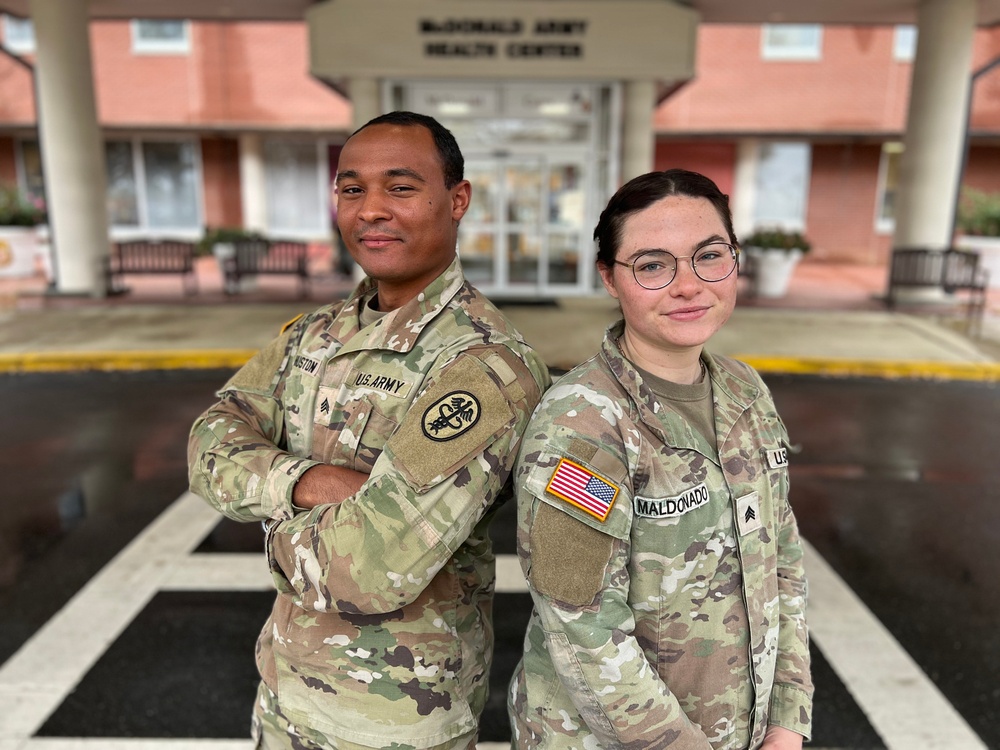 Rising stars: Sgt. Raven Maldonado and Sgt. Jaden Huston selected for Army Medical Department Enlisted Commissioning Program