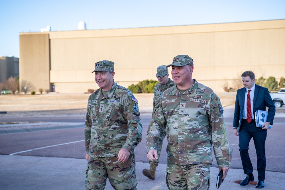 Combat Forces Command Commander Visits Schriever Space Force Base