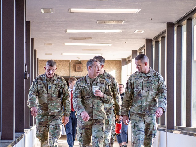 Combat Forces Command Commander Visits Schriever Space Force Base