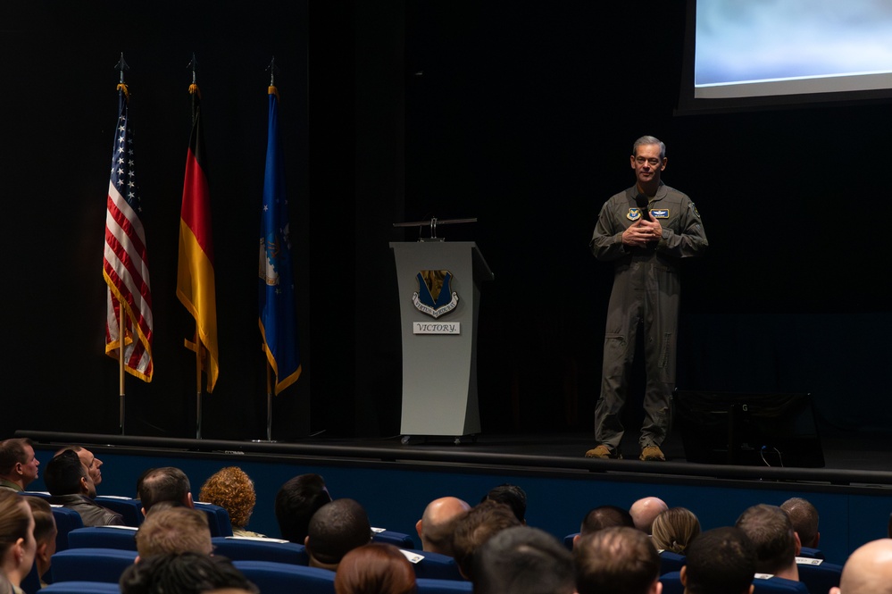 CSAF, CMSAF make inaugural visit to USAFE-AFAFRICA, meets with Ramstein Airmen