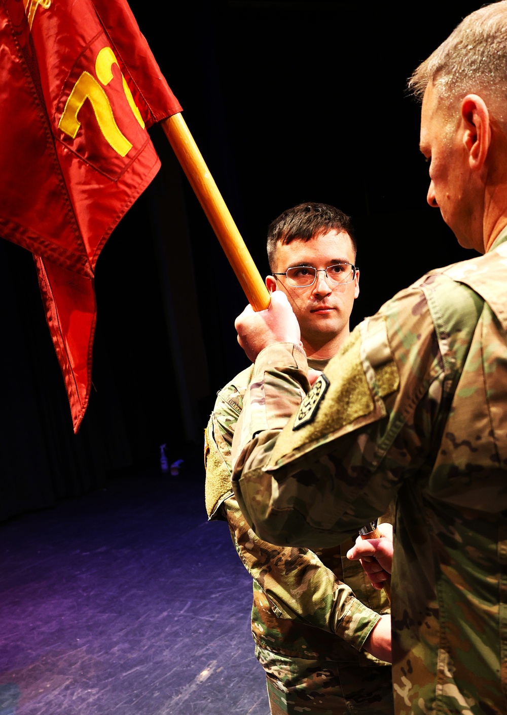 ILLINOIS NATIONAL GUARD’S 725th TRANSPORTATION COMPANY CHANGES COMMAND AFTER EUCOM DEPLOYMENT