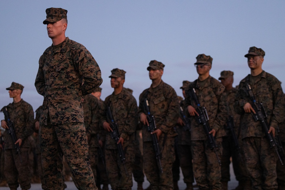 Mike Company Eagle, Globe and Anchor Ceremony