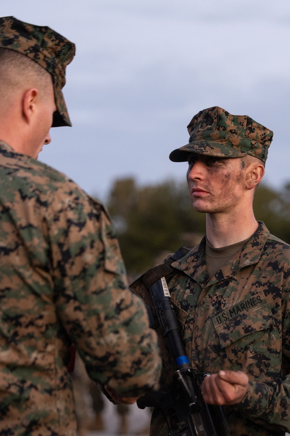 Mike Company Eagle, Globe and Anchor Ceremony