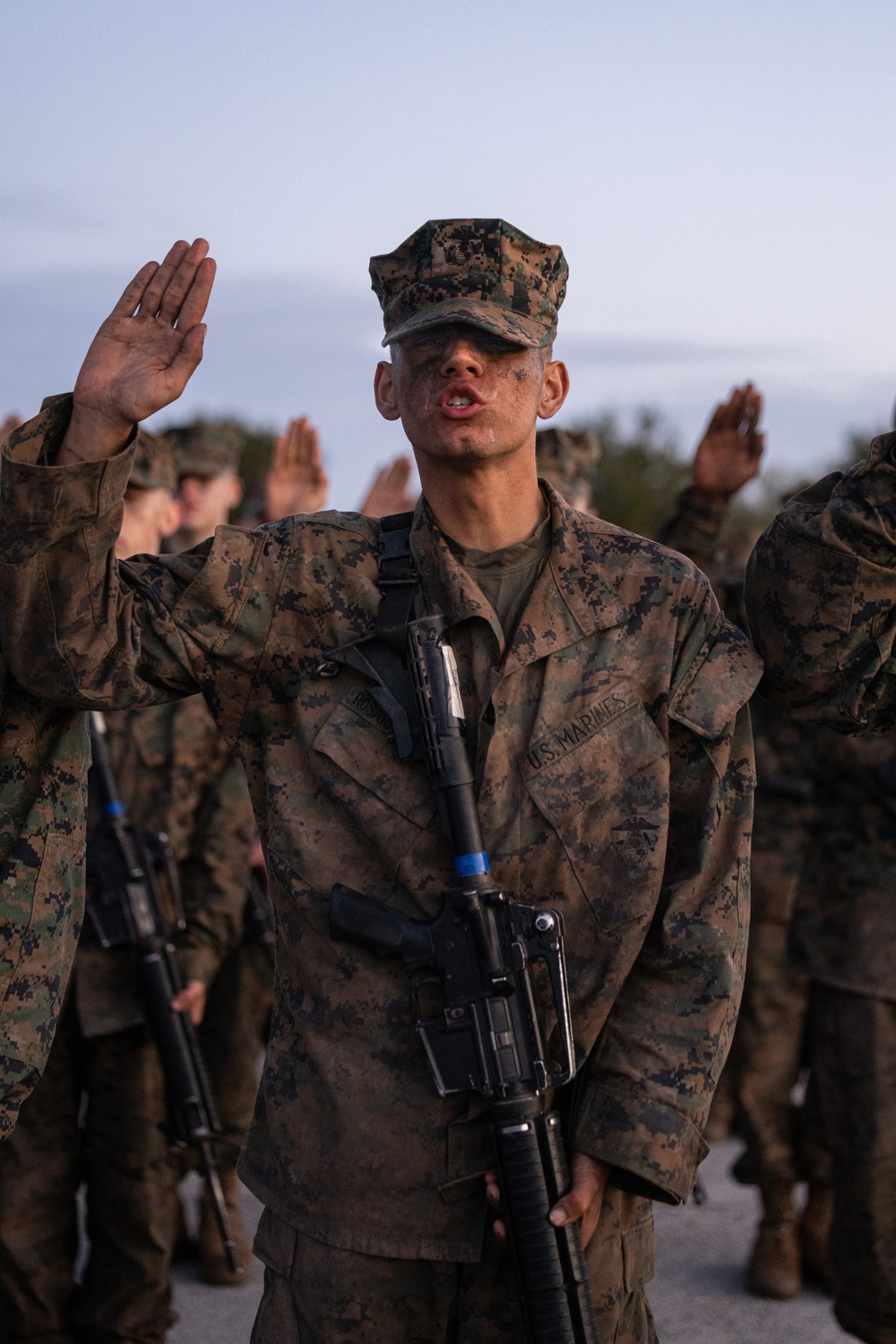Mike Company Eagle, Globe and Anchor Ceremony