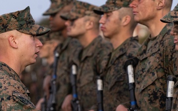 Mike Company Eagle, Globe and Anchor Ceremony