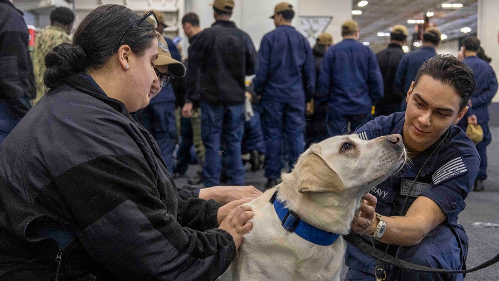 Mutts with a Mission Visit USS Theodore Roosevelt