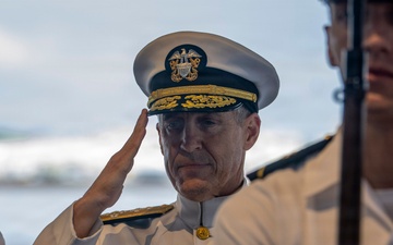 Adm. Steve Koehler, commander, U.S. Pacific Fleet, attends University of Hawaii Naval ROTC Commissioning Ceremony