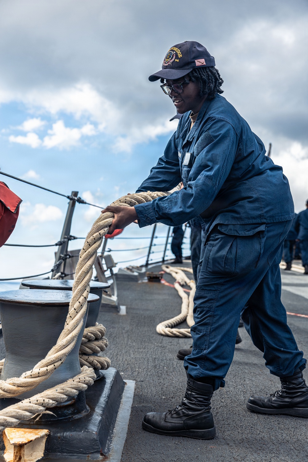 USS Bainbridge Departs Frederiksted, St. Croix