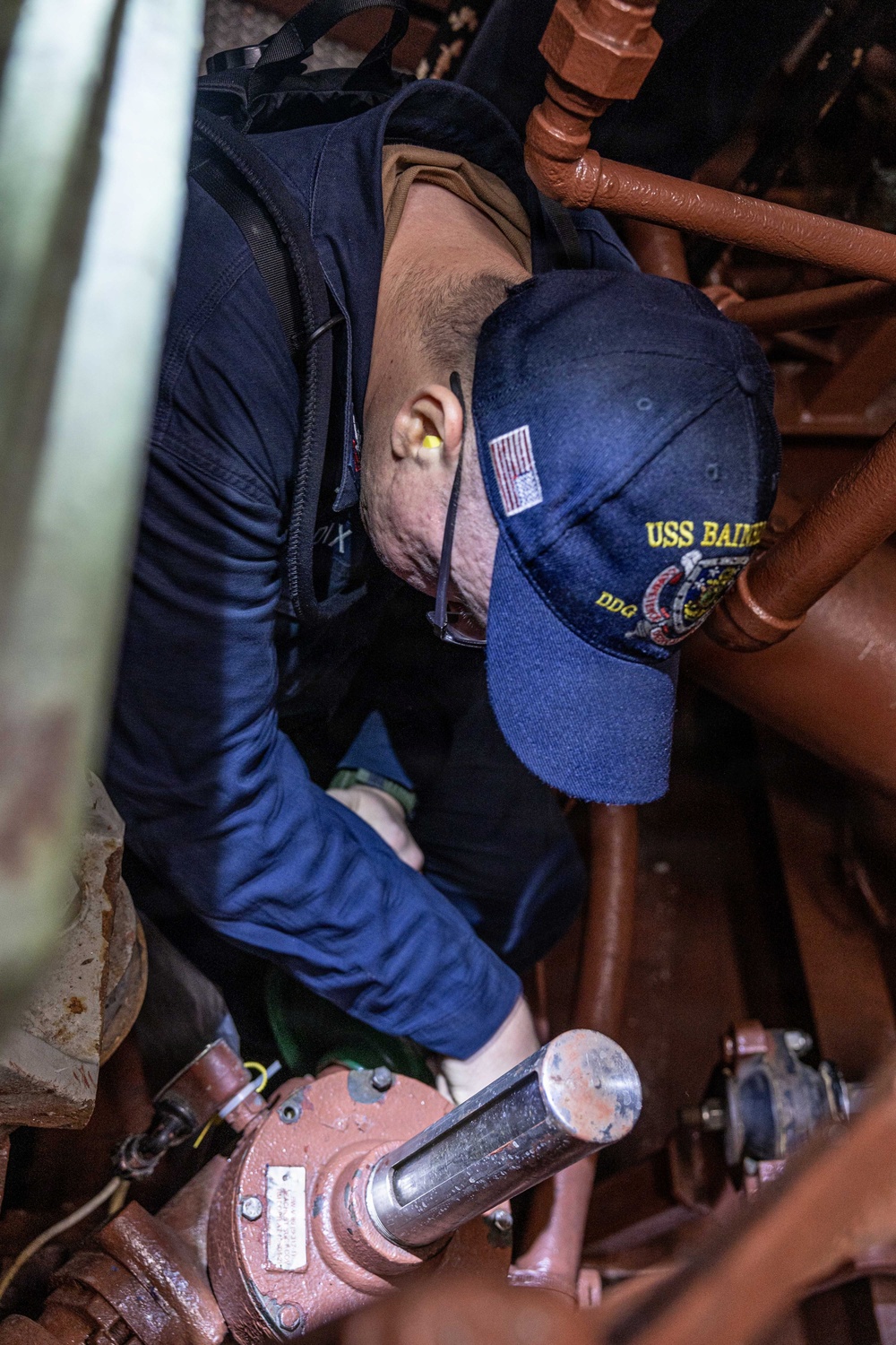 USS Bainbridge Conducts Engineering Training