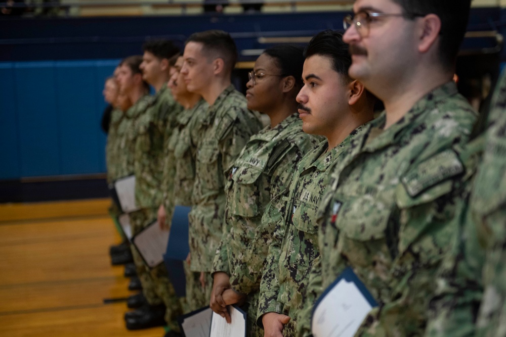 USS Ronald Reagan Frocks New 1st and 2nd Class Petty Officers