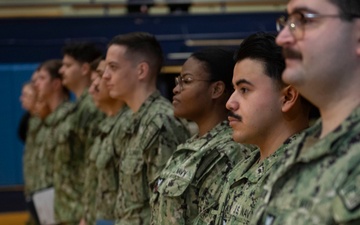 USS Ronald Reagan Frocks New 1st and 2nd Class Petty Officers