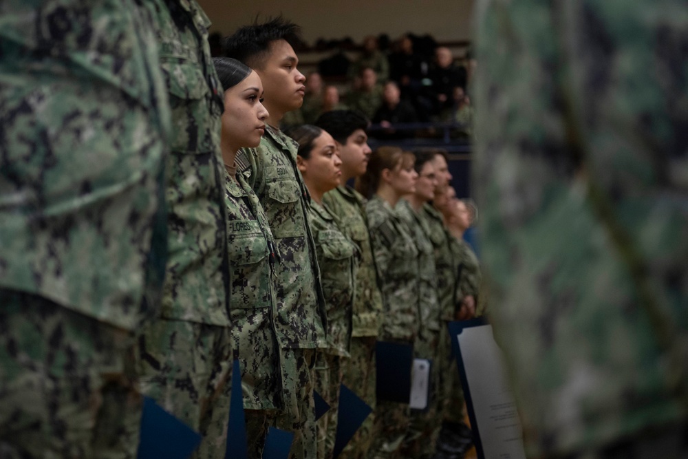 USS Ronald Reagan Frocks New 1st and 2nd Class Petty Officers