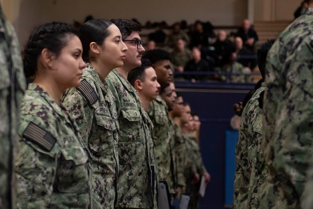 USS Ronald Reagan Frocks New 1st and 2nd Class Petty Officers