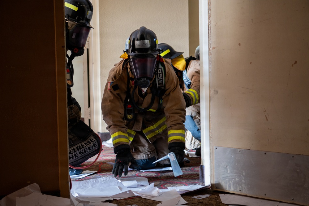 Tinker Firefighters Train for the Fight Inside the Fire