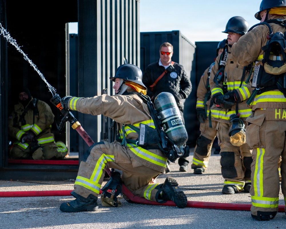 Tinker Firefighters Train for the Fight Inside the Fire