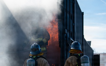 Tinker Firefighters Train for the Fight Inside the Fire