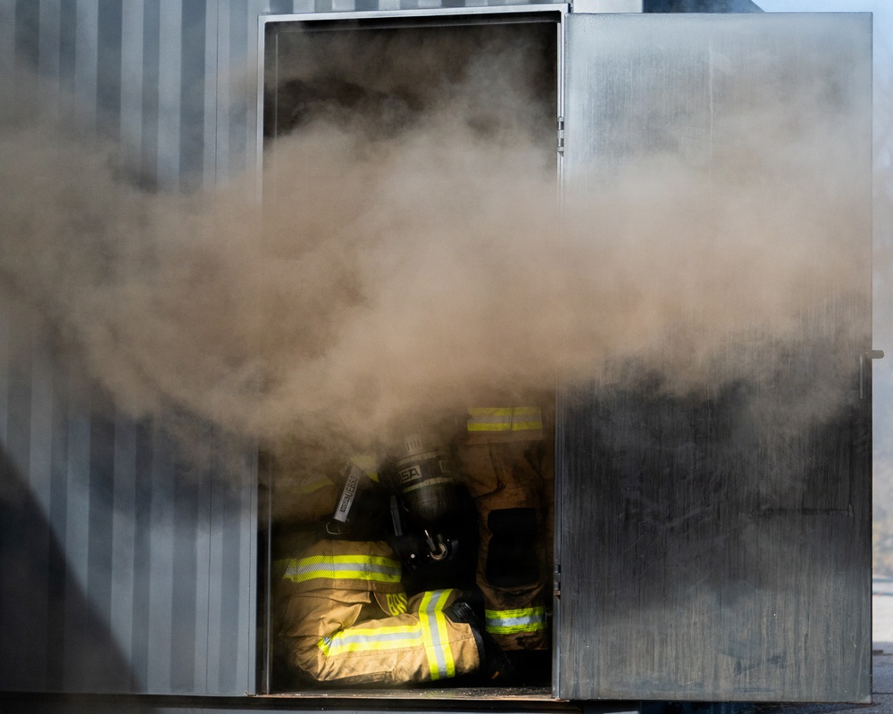 Tinker Firefighters Train for the Fight Inside the Fire
