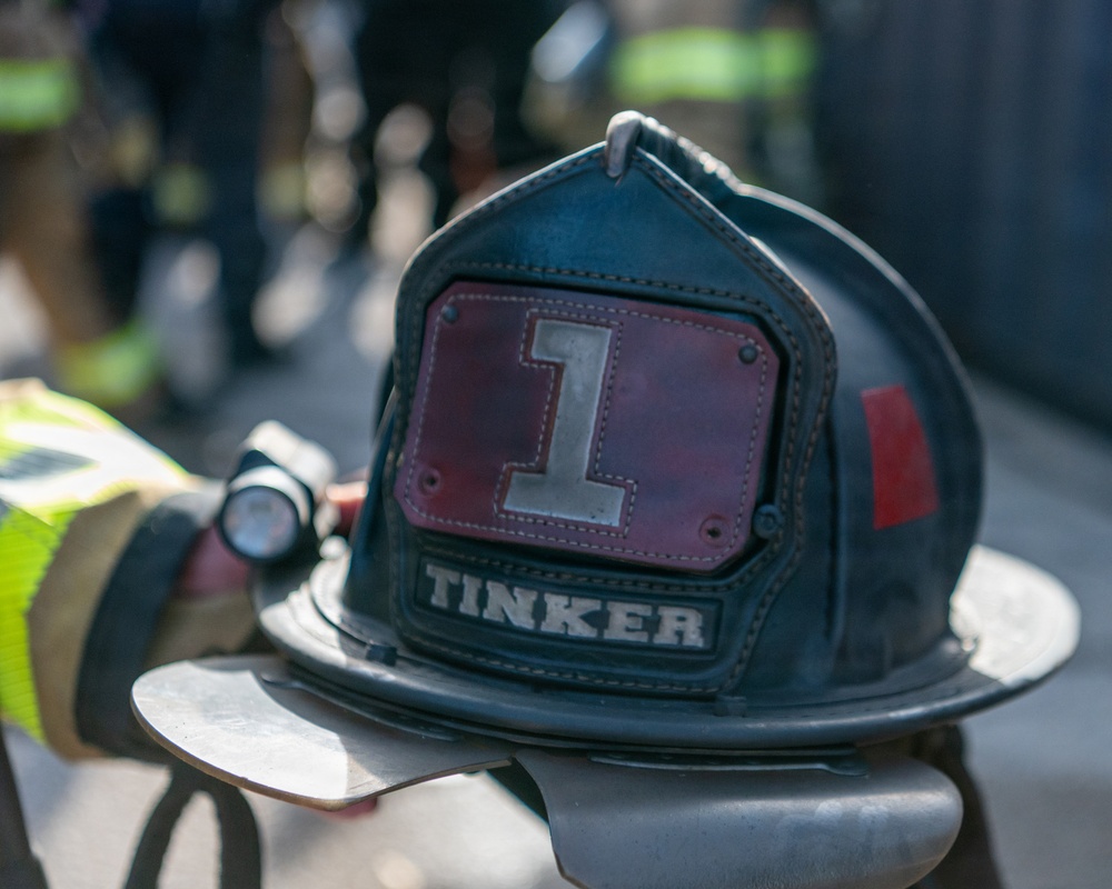 Tinker Firefighters Train for the Fight Inside the Fire