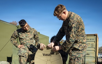 U.S. Marine Corps Satellite Transmissions System Operators Test-Out on Various Satellite Communication Systems