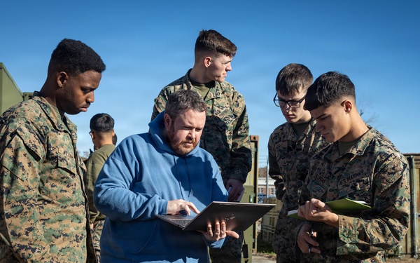 U.S. Marine Corps Satellite Transmissions System Operators Test-Out on Various Satellite Communication Systems