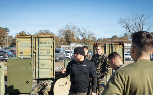 U.S. Marine Corps Satellite Transmissions System Operators Test-Out on Various Satellite Communication Systems