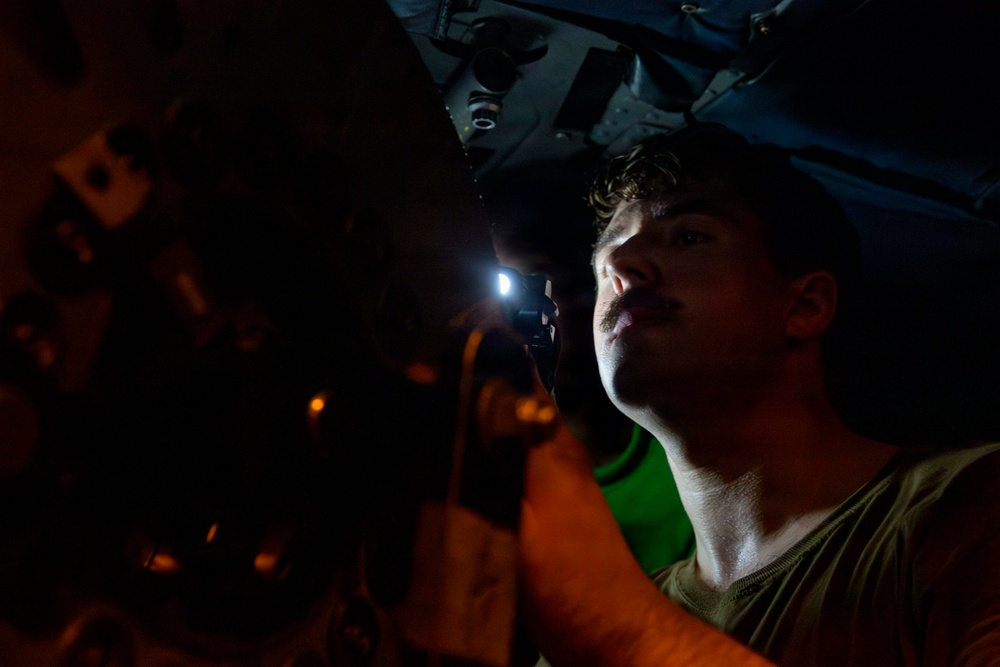 Abraham Lincoln conducts routine operations