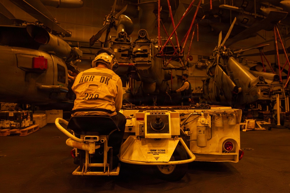 Abraham Lincoln conducts routine operations