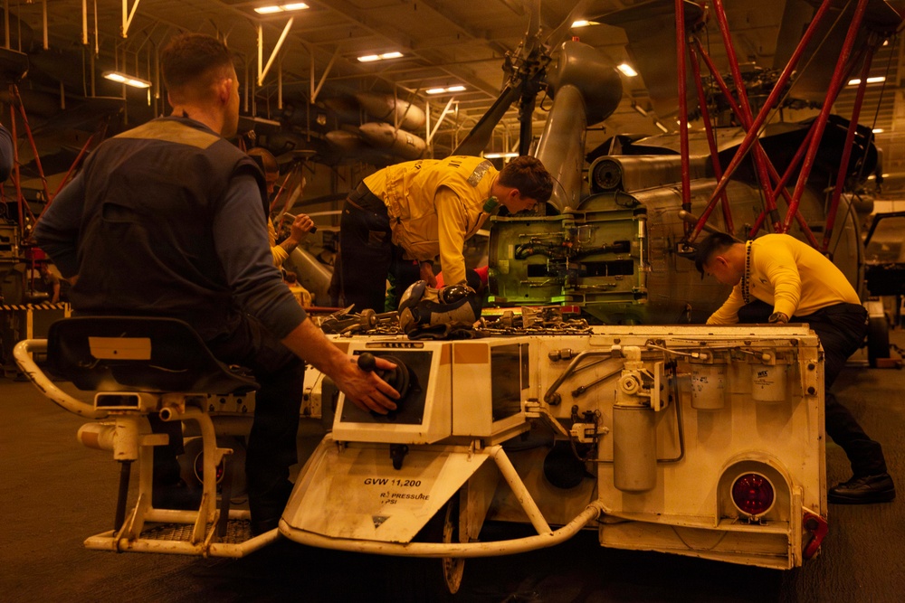 Abraham Lincoln conducts routine operations