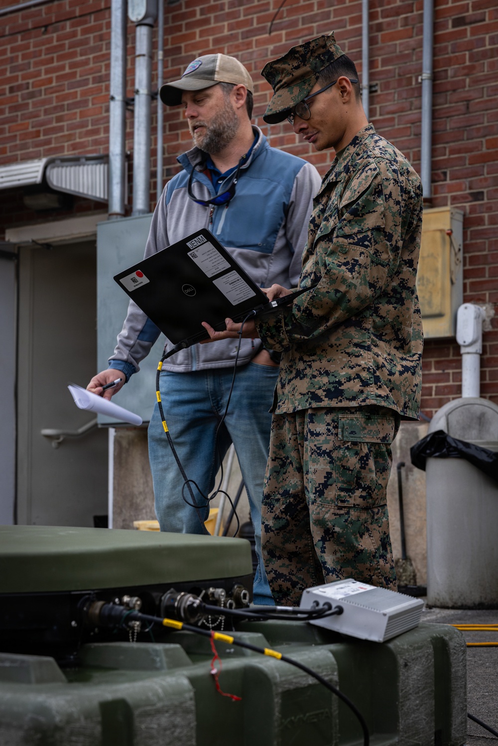 U.S. Marine Corps Satellite Transmissions System Operators Test-Out on Various Satellite Communication Systems