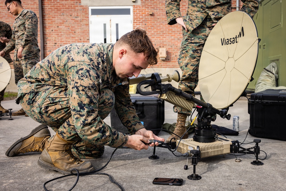 U.S. Marine Corps Satellite Transmissions System Operators Test-Out on Various Satellite Communication Systems