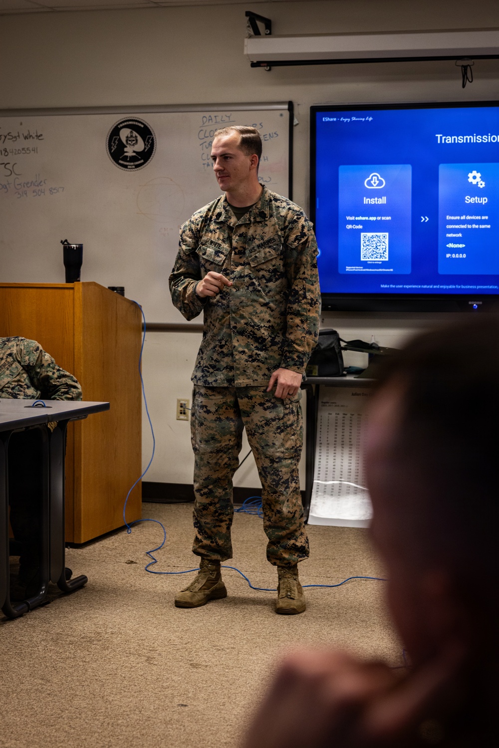 U.S. Marine Corps Satellite Transmissions System Operators Test-Out on Various Satellite Communication Systems